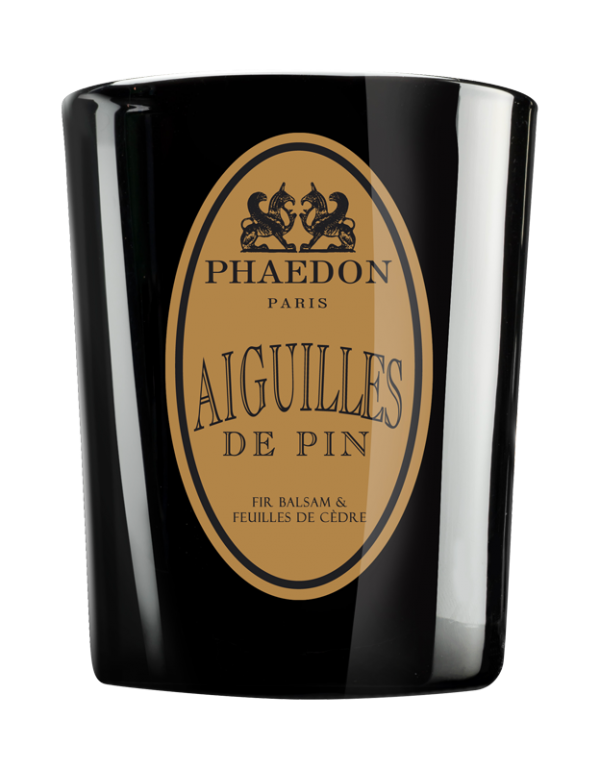 Phaedon Paris - Bougie Parisienne parfumée 190g - Aiguilles de pin, Absolue aiguilles de pin, armoise, eucalyptus et galbanum