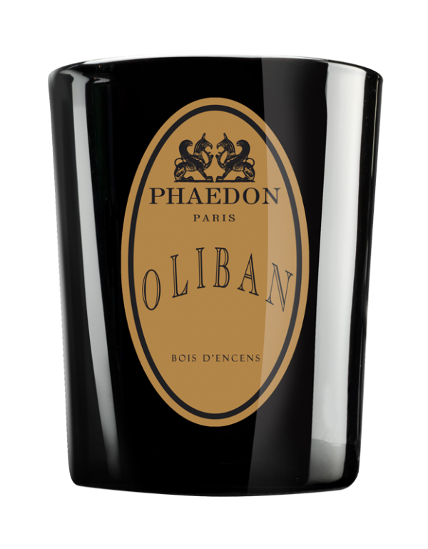 Phaedon Paris -Bougie Parfumée Parisienne 190g - Oliban, Encens, Ambre, Cèdre