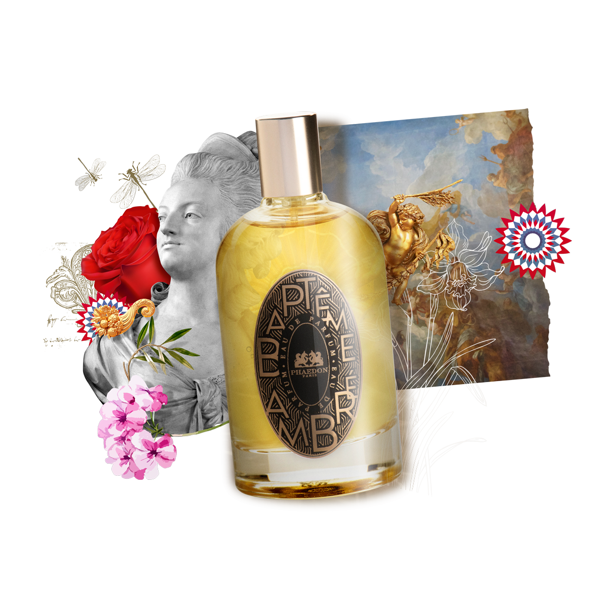 Phaedon Paris - Eau de Parfum Bapteme Ambre, Cinnamon, Rose, Geranium, Opopanax